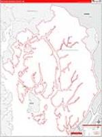 Ketchikan Gateway Borough (), Ak Carrier Route Wall Map